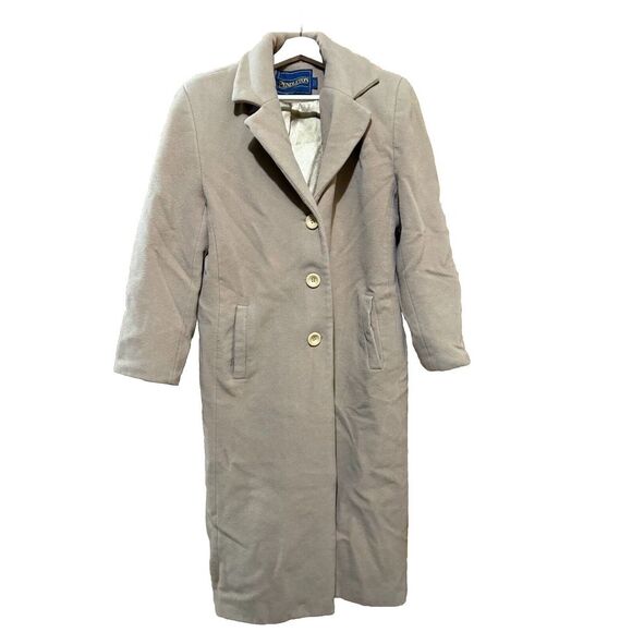 Pendleton Women's Wool Cashmere  Blend Camel‎ Pea Coat 12P EUC - Picture 1 of 6